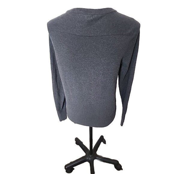 Eddie Bauer Sweater Cardigan Long Sleeve Button Up Gray Women's Medium - Picture 4 of 7